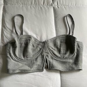 Bustier corset crop top